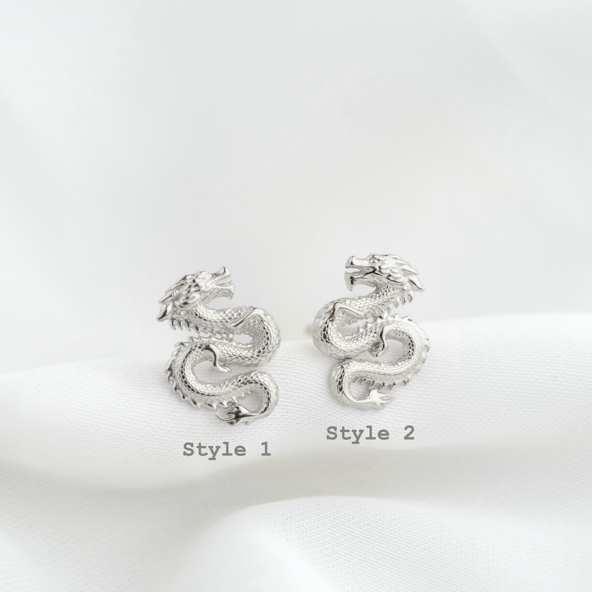 Silver Dragon Stud
