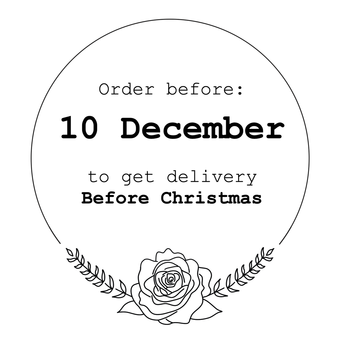 Guaranteed Delivery Before Christmas