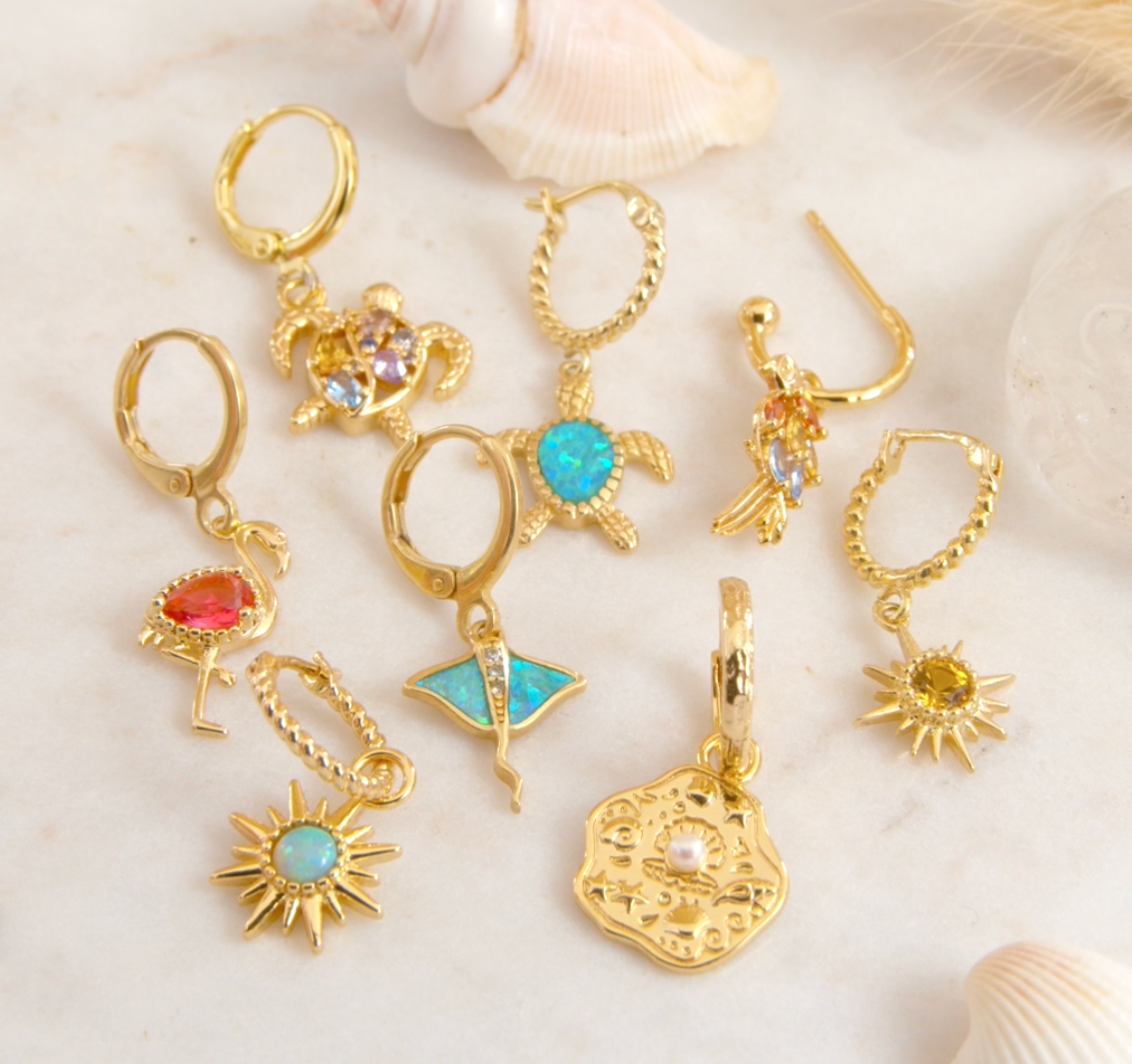 Ocean Coin Earring