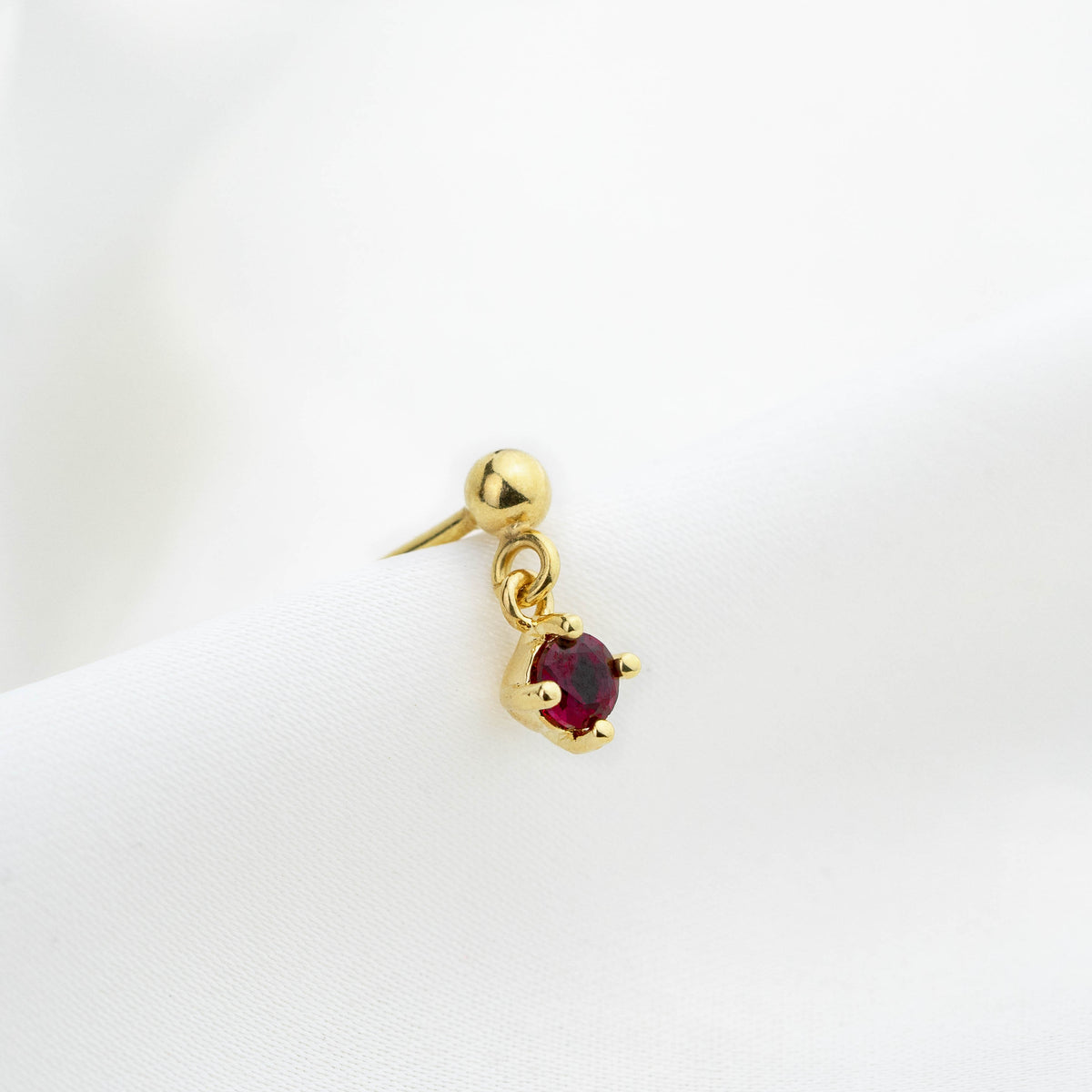 Small Ruby Earpin