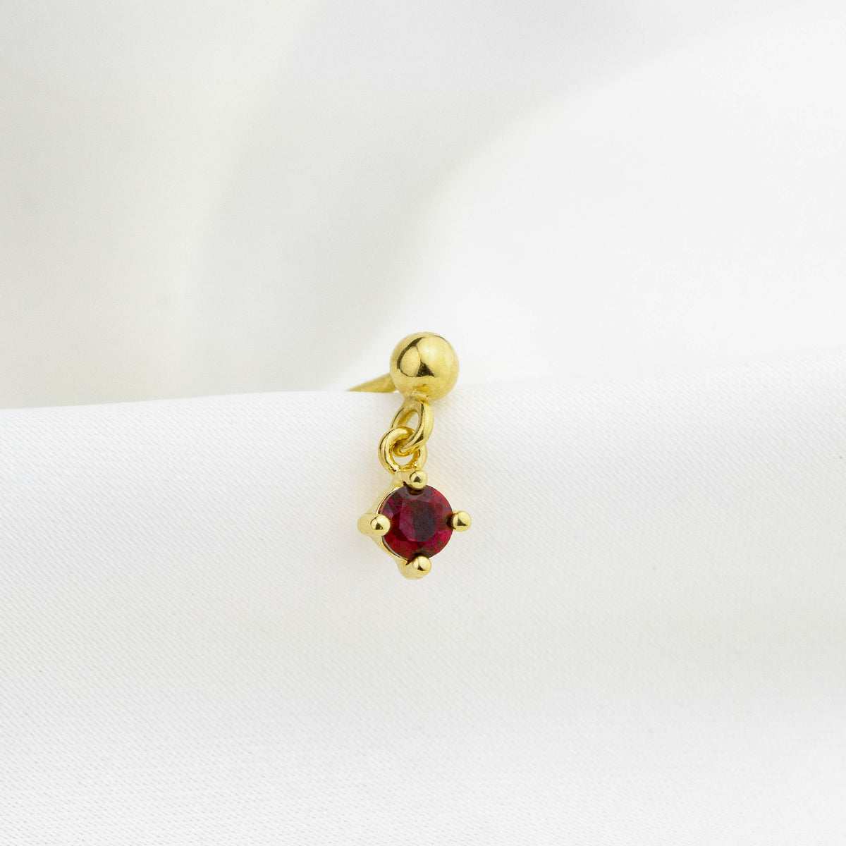 Small Ruby Earpin