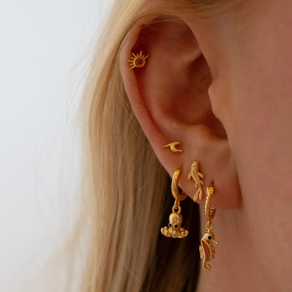 Tiny Octopus Earring