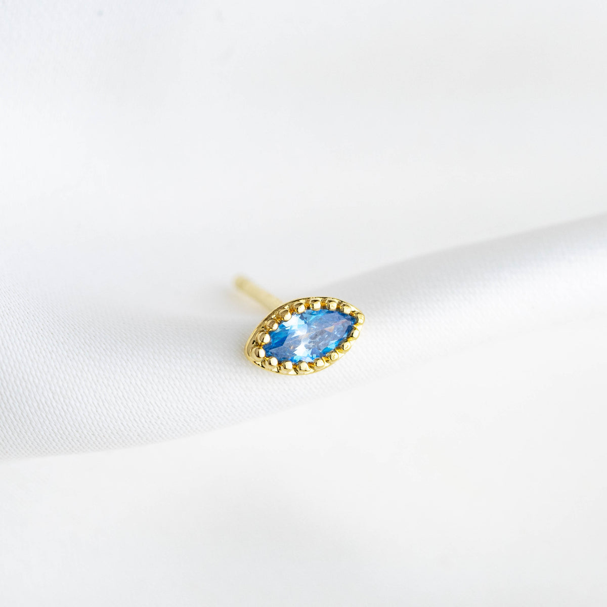 Turquoise Marquise Stud