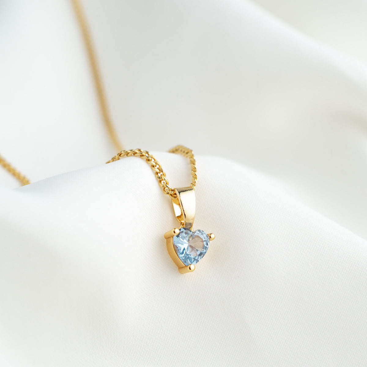 Light Blue Heart Necklace