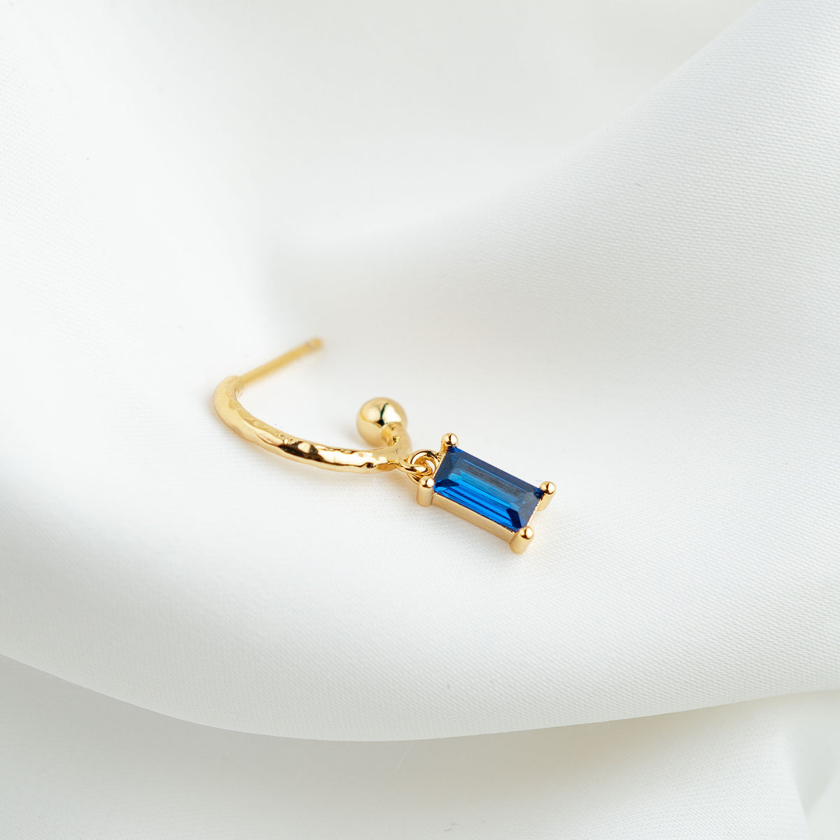 Sapphire Blue Grace Hoop