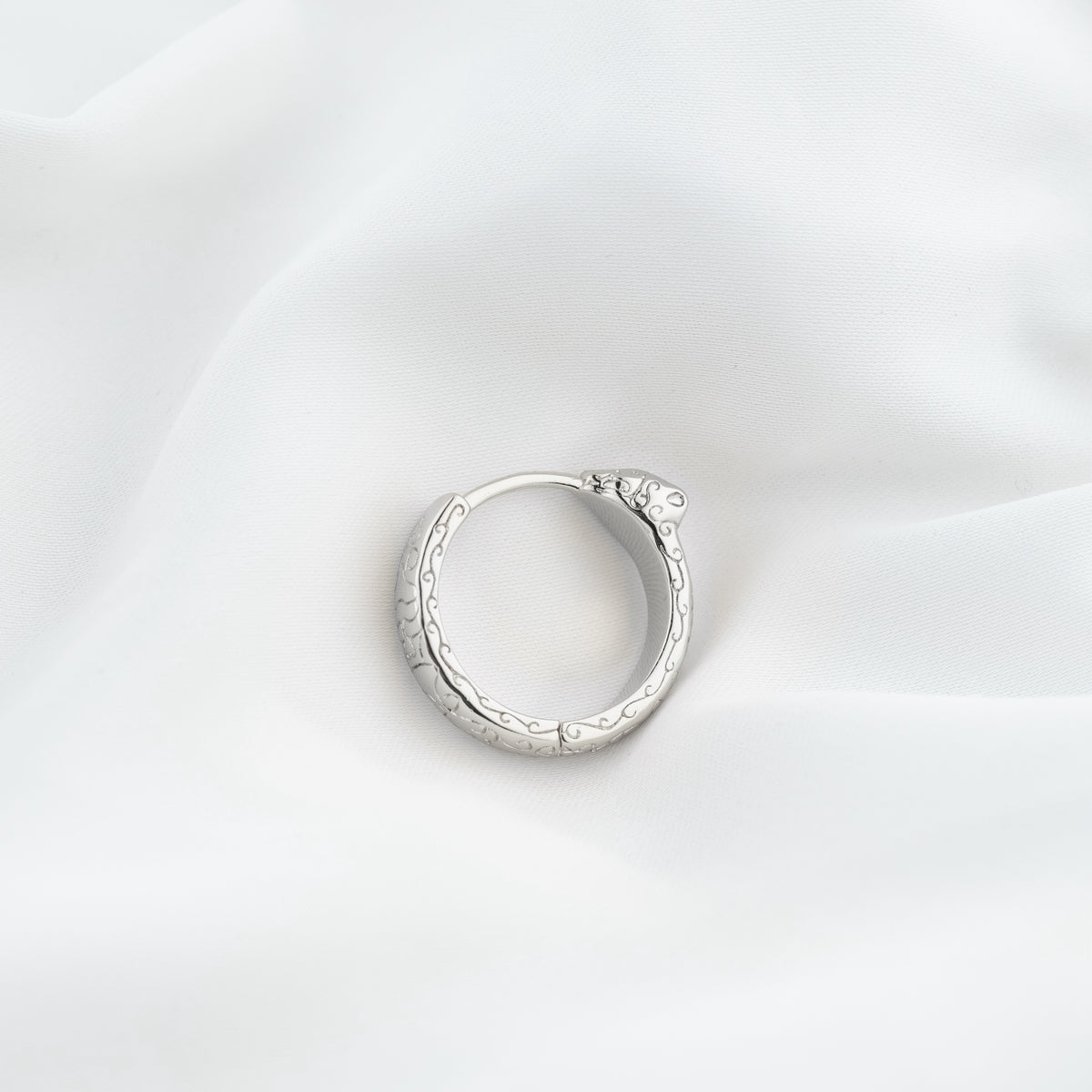 Silver Panther Hoop