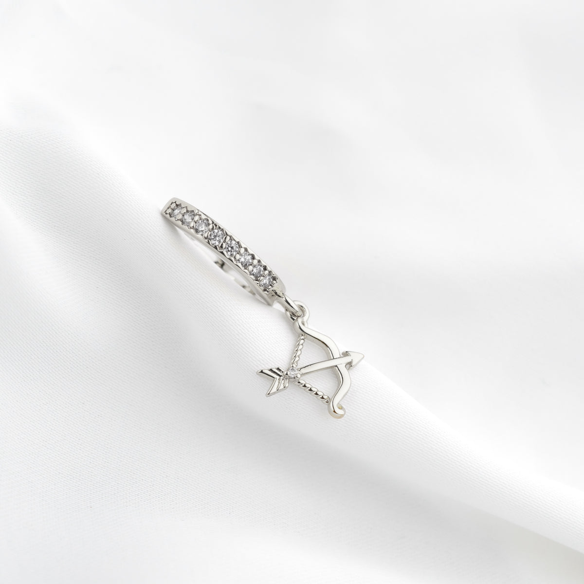 Silver Archery Earring