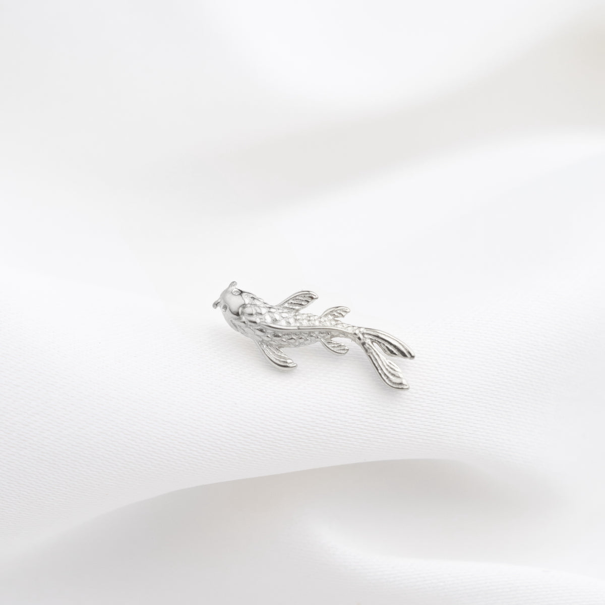 Silver Koi Stud