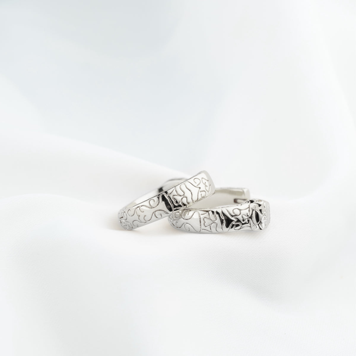 Silver Panther Hoop