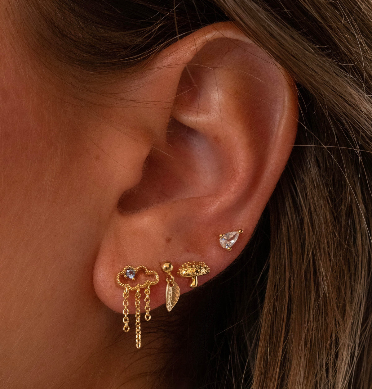 Tiny Stud Earrings Dainty Earrings Tiny Silver Studs Leaf Earrings Leaves  Shape Jewelry Small Gold Stud Earings Tiny Earrings Silver Earings | Wish
