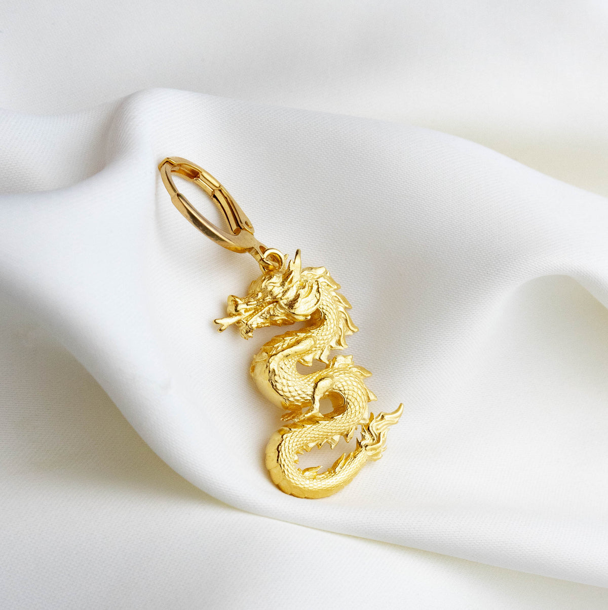 Golden Dragon Earring