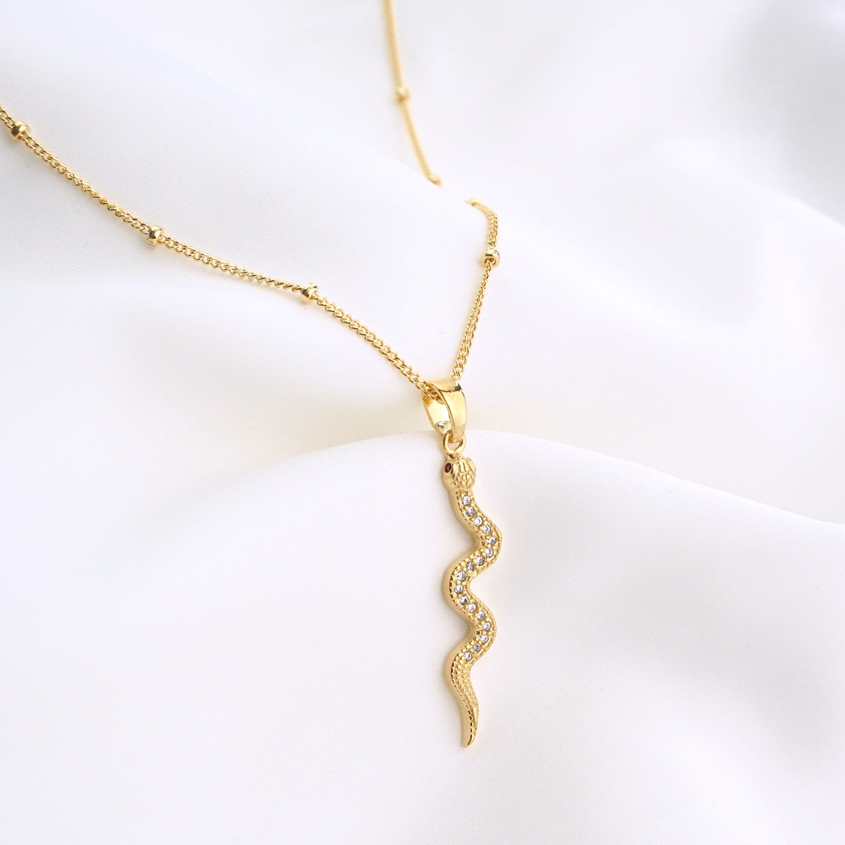 Sparkling Snake Necklace