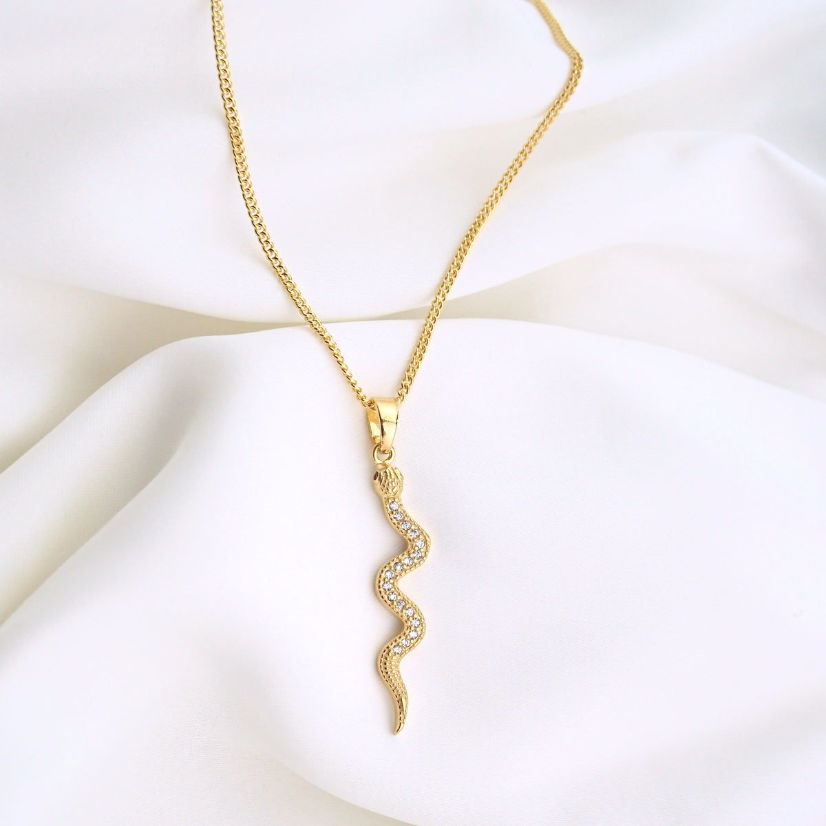 Sparkling Snake Necklace
