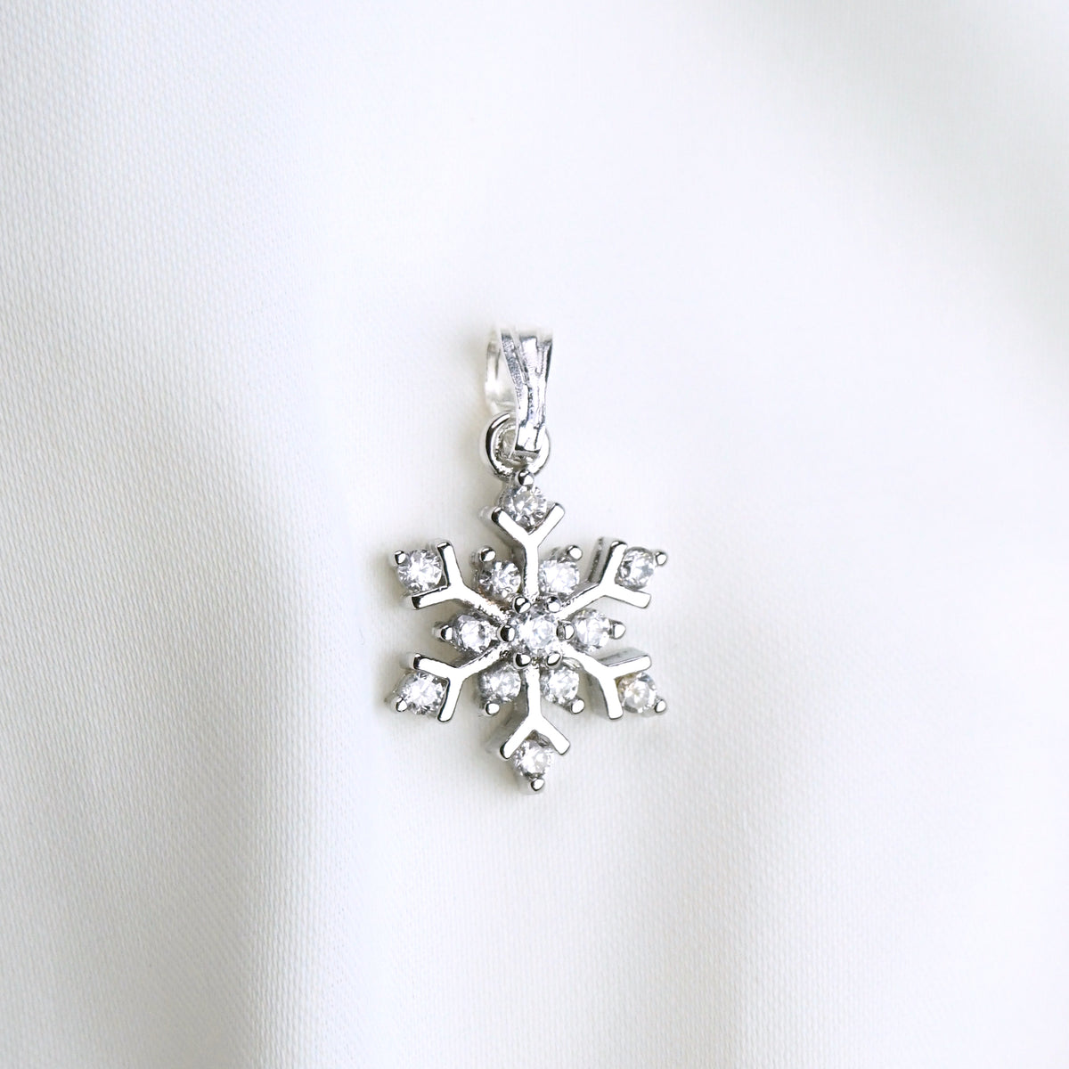 Silver Ice Crystal Necklace