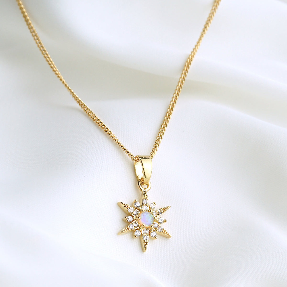Opal North Star Necklace