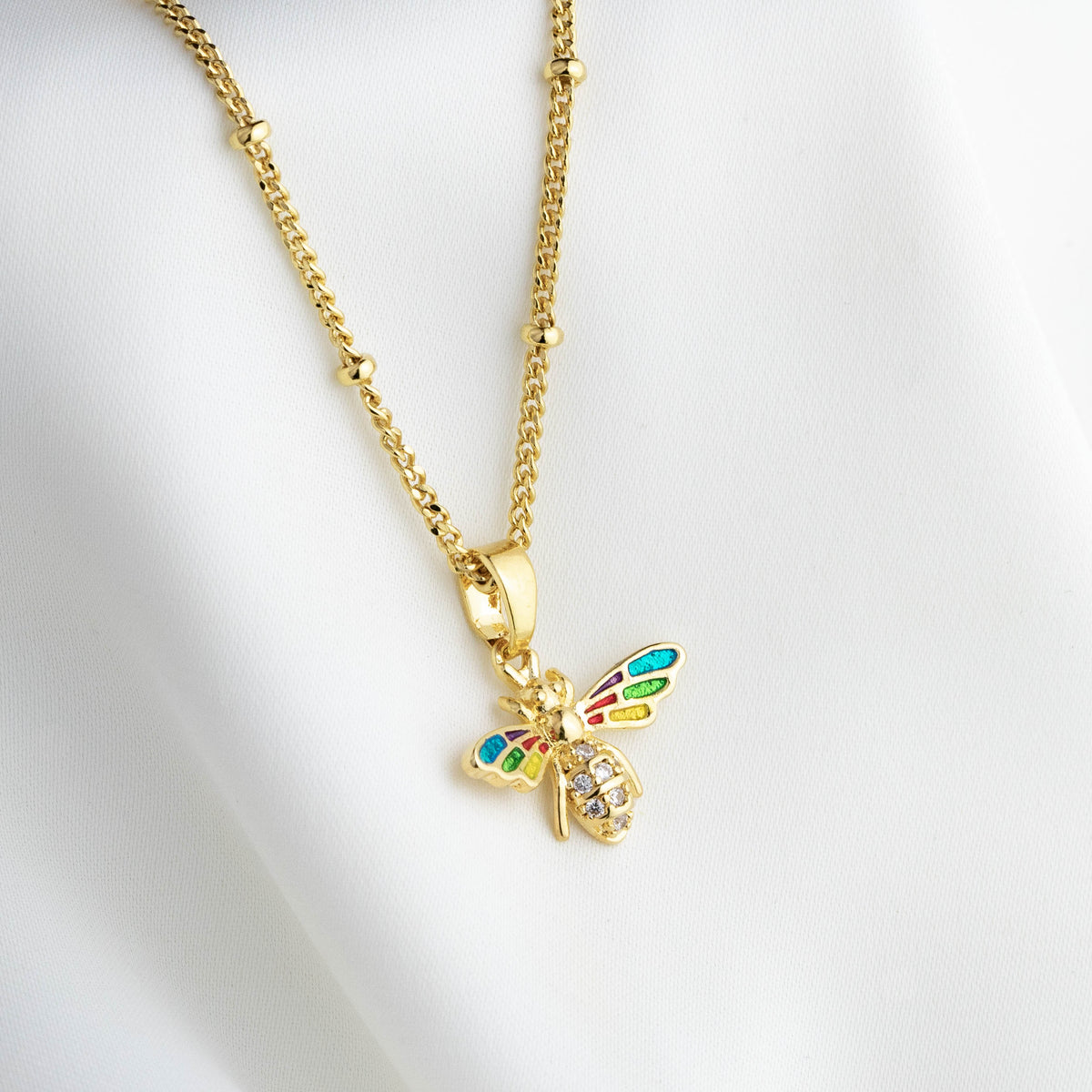 Colourful Bee Necklace