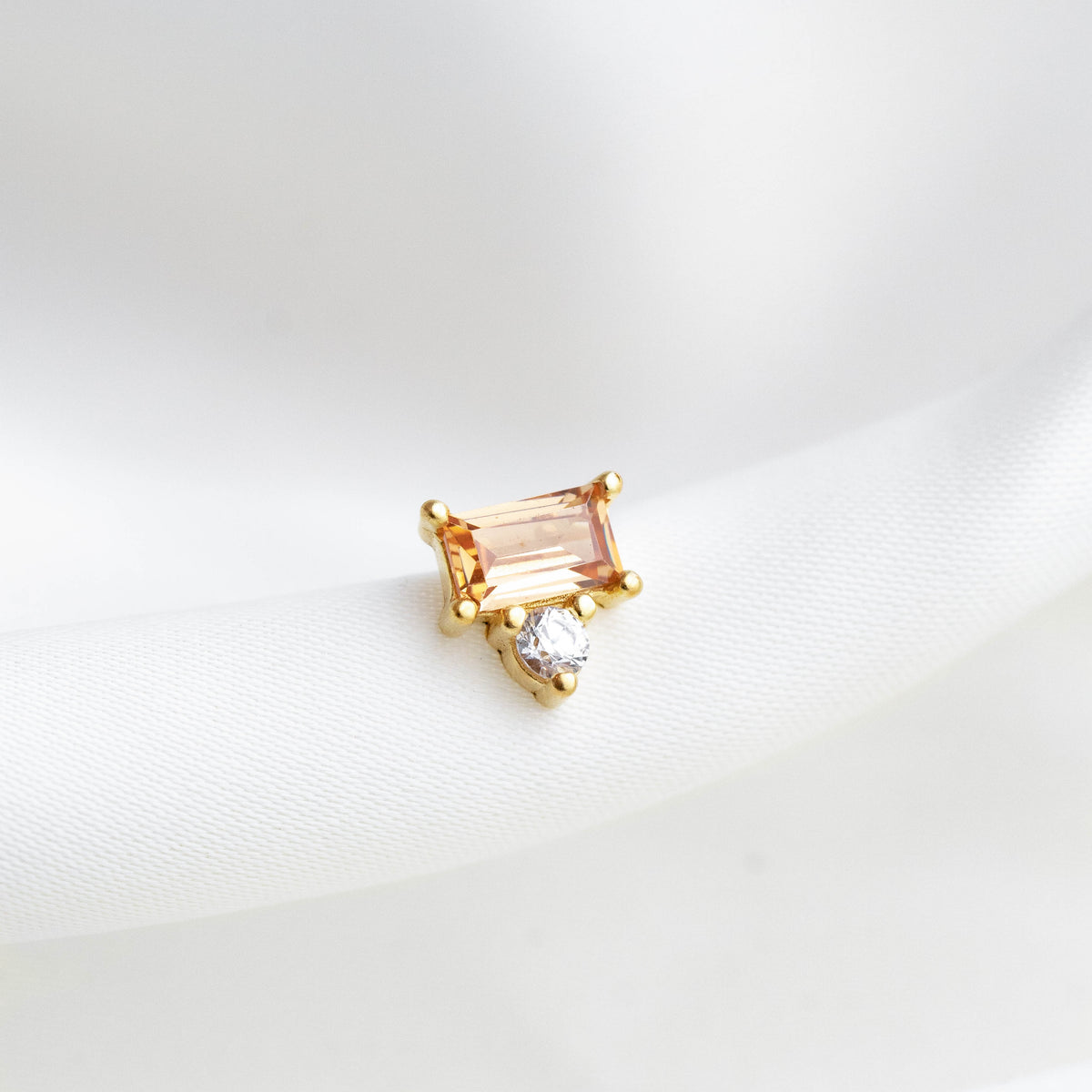 Champagne Cubic Stud