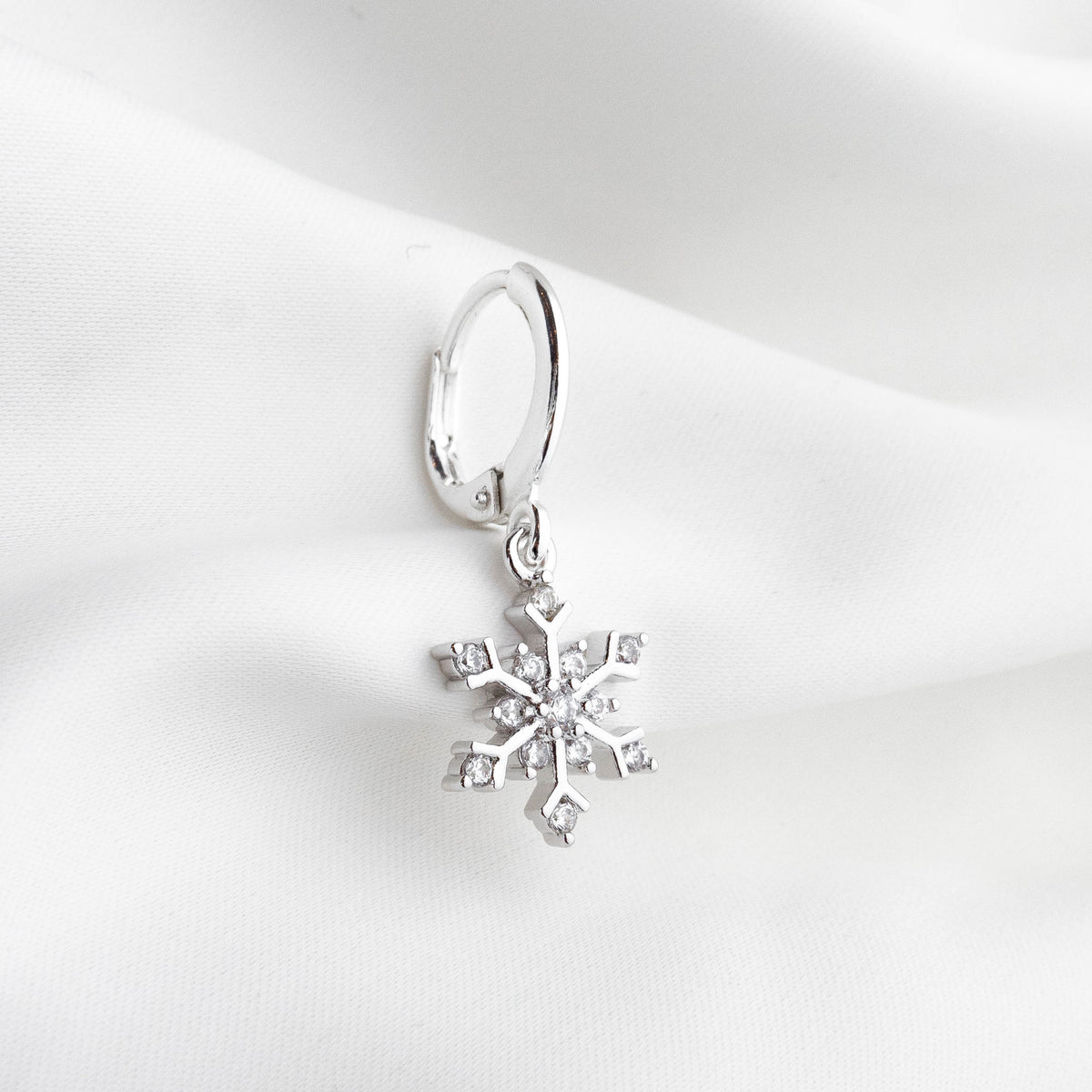 Silver Ice Crystal Earring