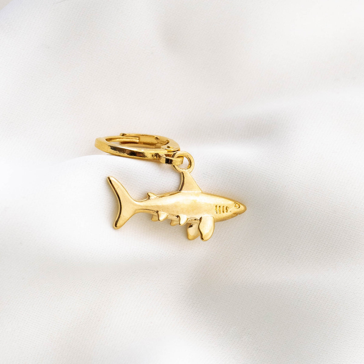 Golden Shark Earring