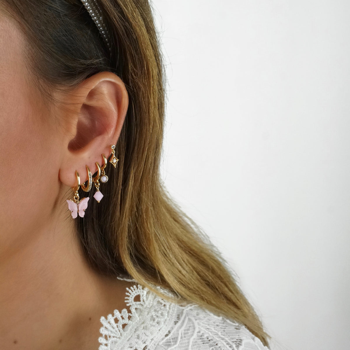 Powder Pink Swarovski Earring