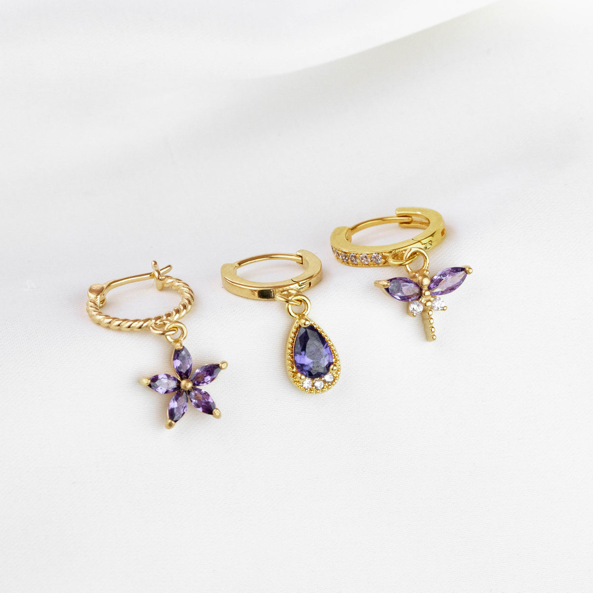 Prim Purple Purple Gleam Set - Primrose Jewellery
