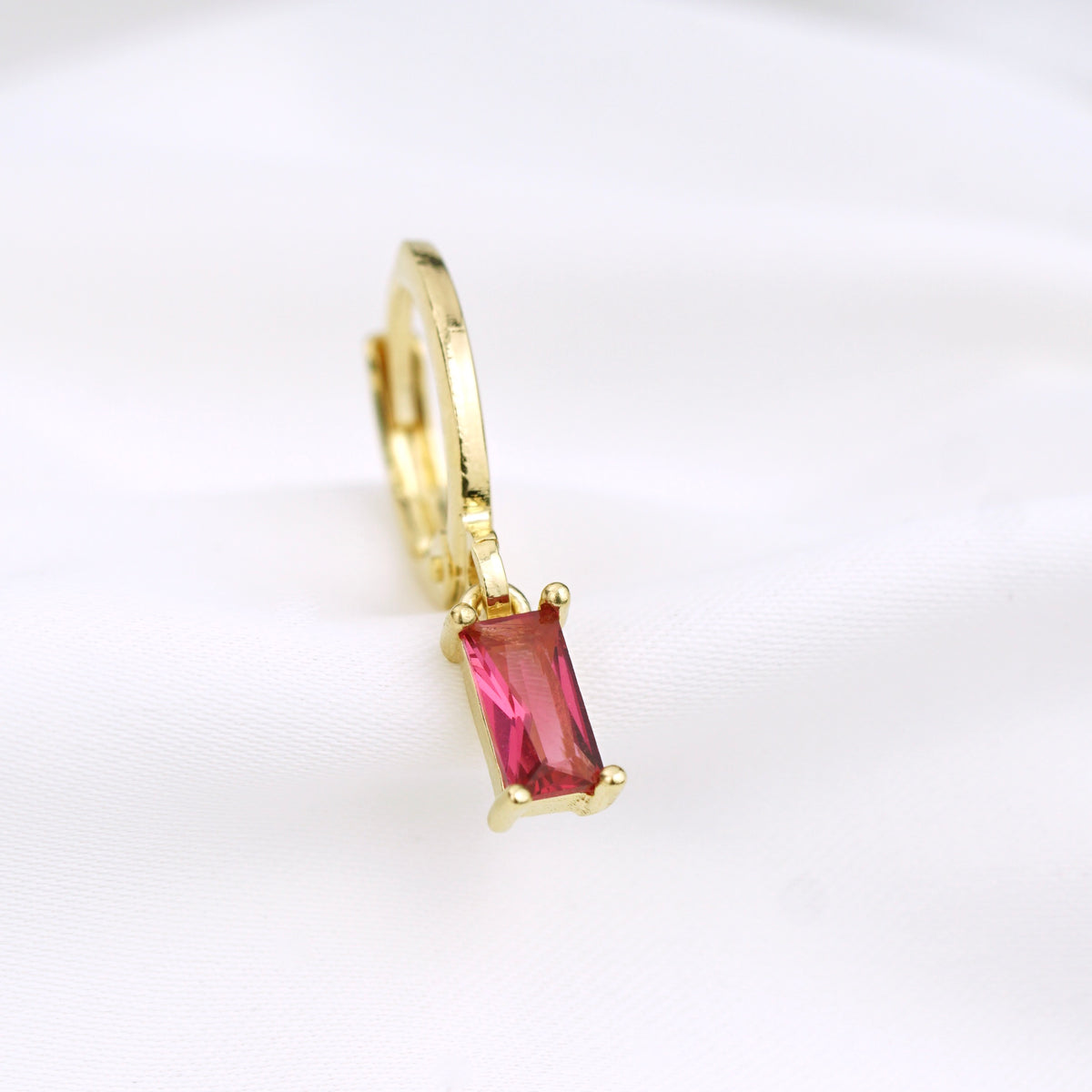 Rose Pink Cubic Earring