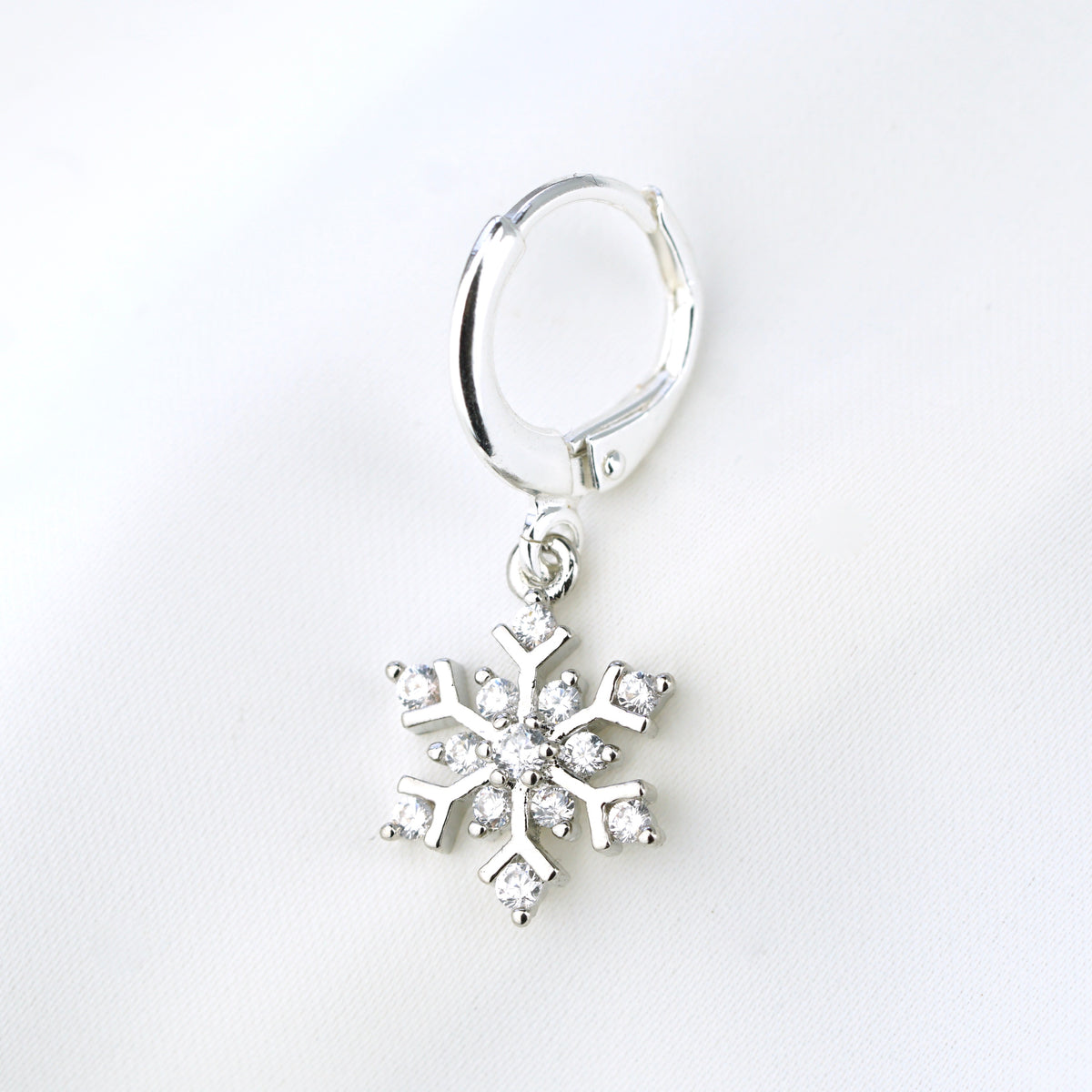 Silver Ice Crystal Earring