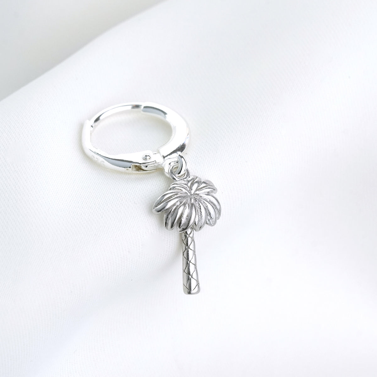 Silver Palm Earring