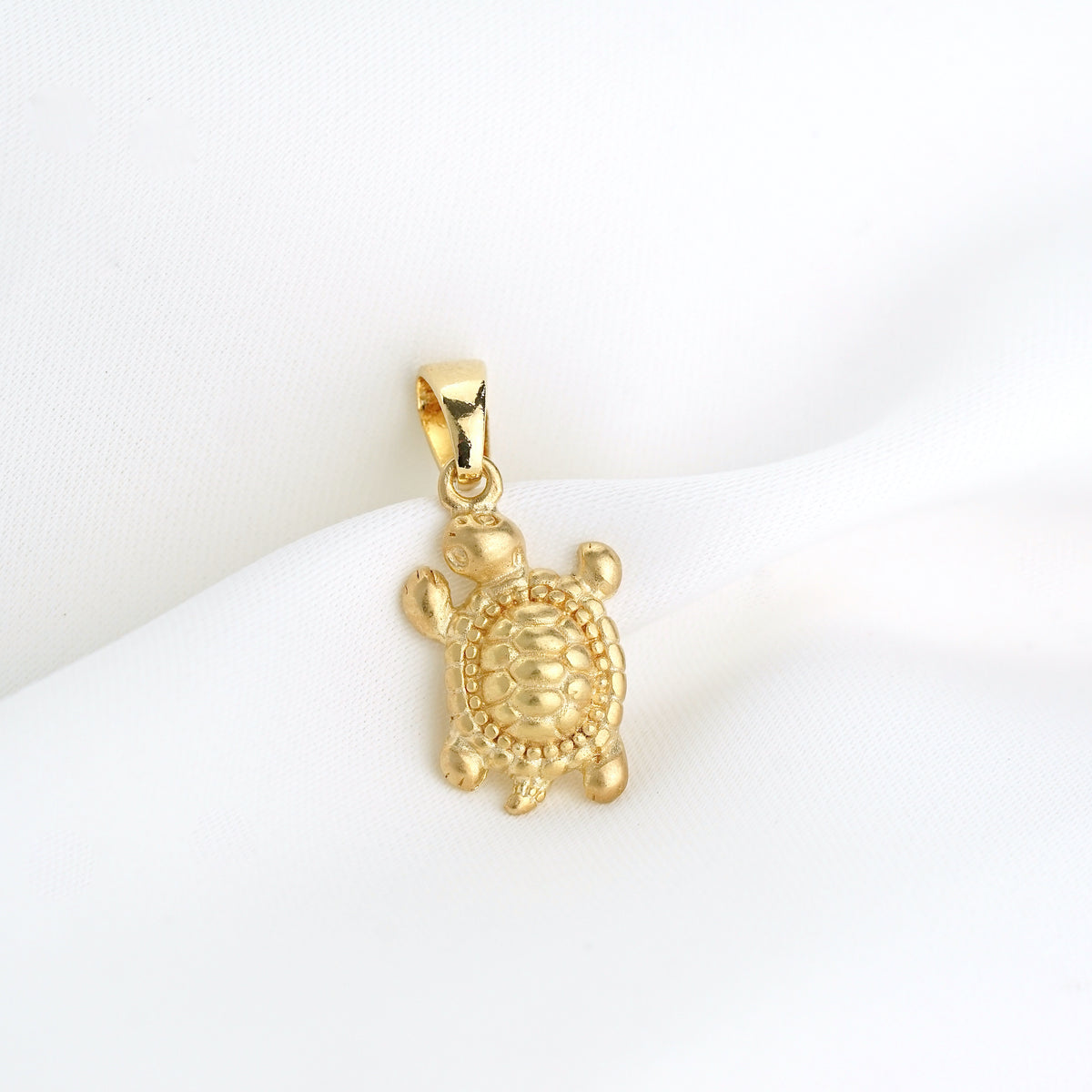 Small Golden Turtle Necklace
