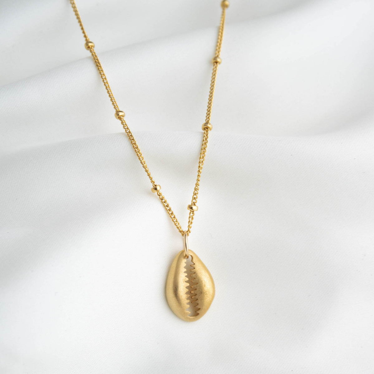Small Golden Cowrie Necklace