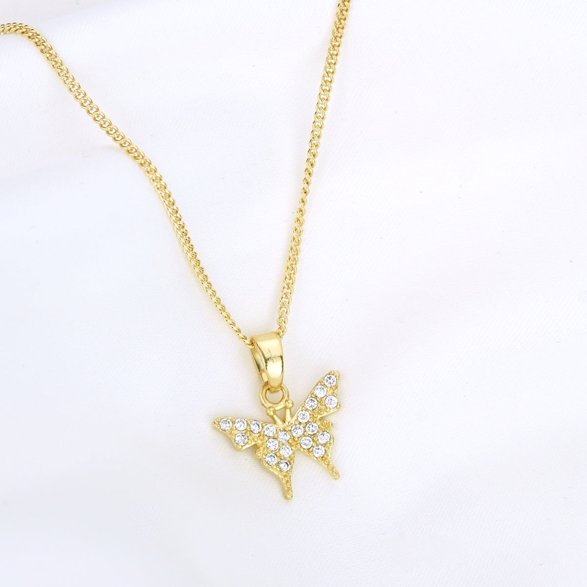 Sparkling Butterfly Necklace