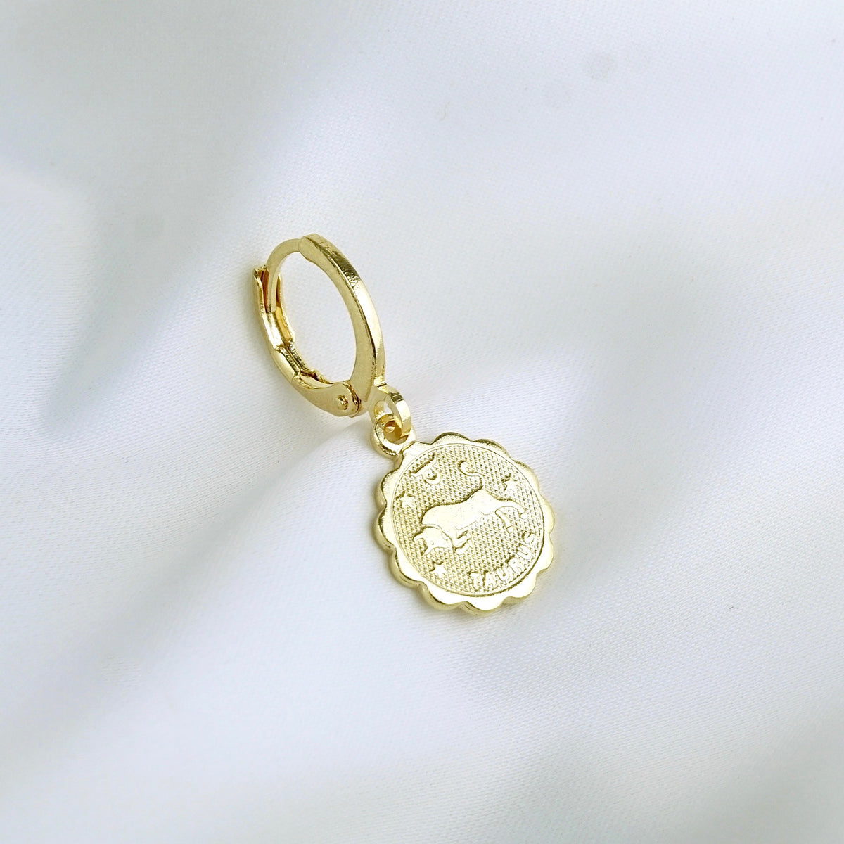 Star Sign Coin Earring