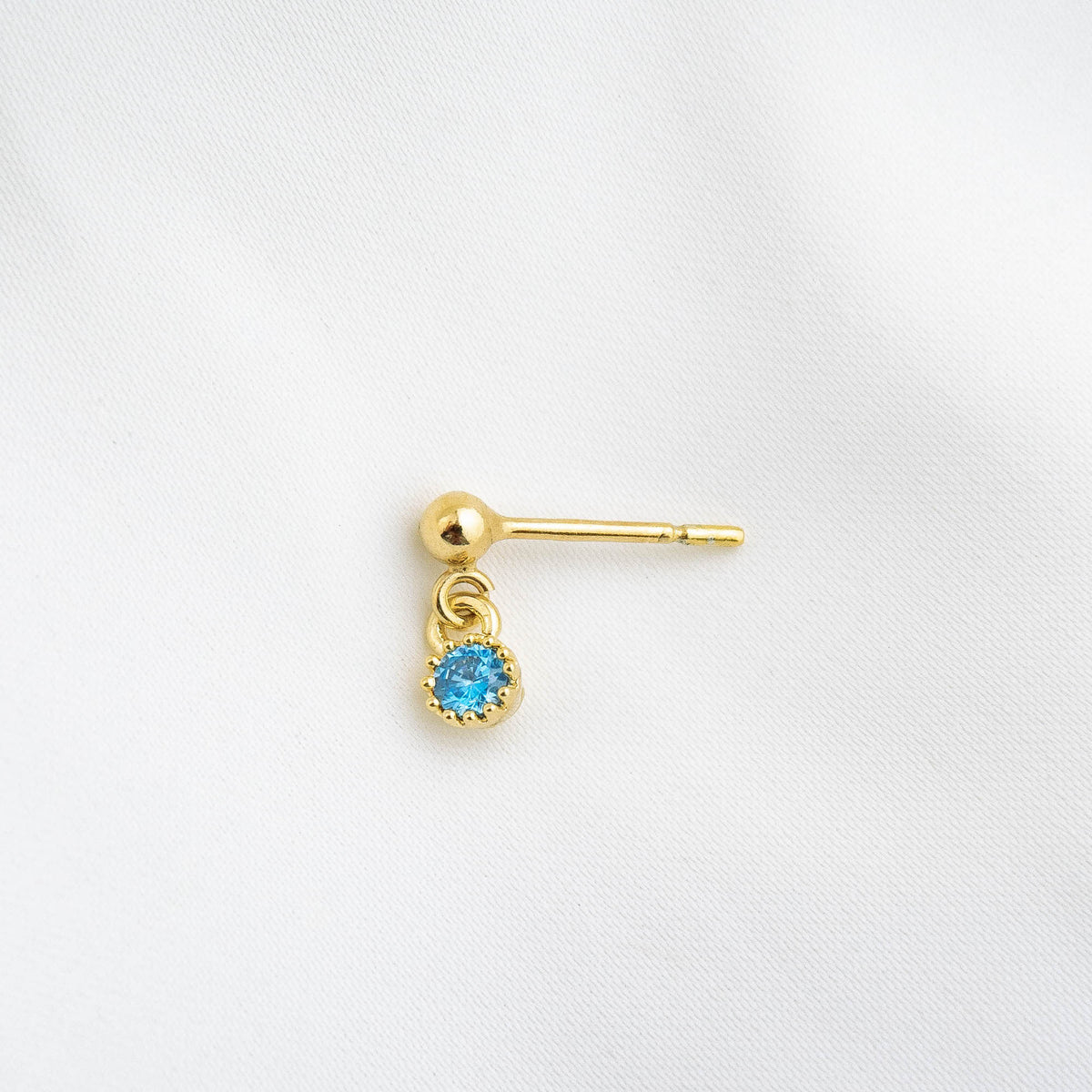 Turquoise Zirconia Earpin