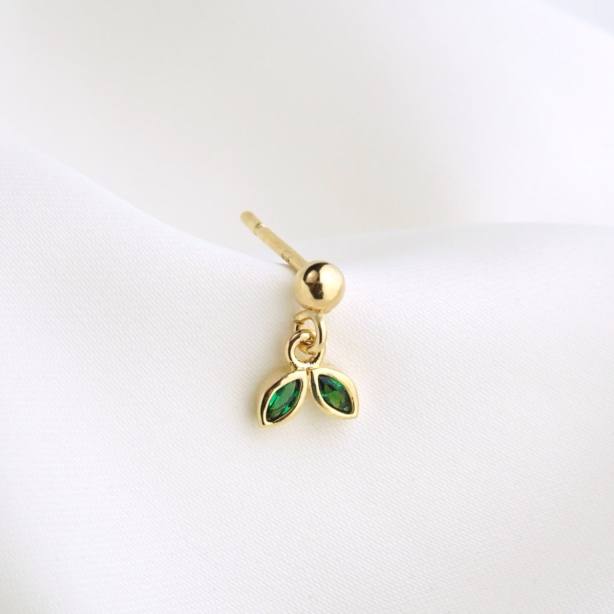 Olive Leaf Earpin